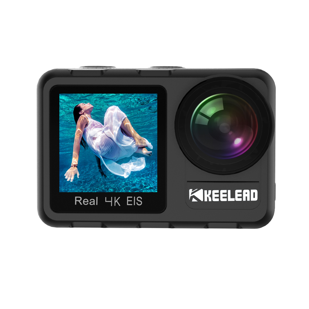 Keelead K80 4K 60FPS 20MP 2,0 Touch LCD EIS двойной экран Wi-Fi Веб-камера Водонепроницаемая видеокамера на шлем K80 экшн-и Спортивная камера