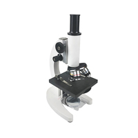 STEM Educational Portable Biological 40x-640x School Laboratory Kit Monocular Microscope Triple Nosepiece Electric Illumination