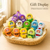 Porte-clés en peluche MBTI, série des seize types de personnalité, poupée à visage en vinyle, pendentif de sac à dos, figurine mignonne, jouet en peluche