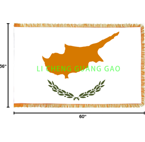 Drapeau national de la <span class=keywords><strong>Tanzanie</strong></span>, bannière de haute qualité 3x5 pieds, drapeau personnalisé 3x5', drapeau d'intérieur, best-seller avec franges ornementales dorées - Product Image 3