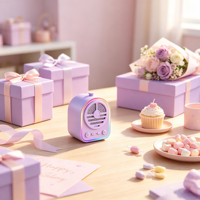 Mini haut-parleur portable pour enfants, décor de dessin animé interchangeable, 12 modes d'éclairage LED