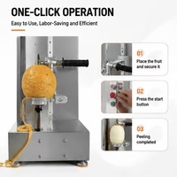 Automatische fruitenschilmachine, commerciële multifunctionele schiller voor watermeloen, pompoen, wintermeloen, Hami-meloen, papaya