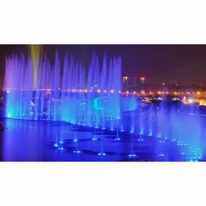 Davis Fountain Guangzhou Musical Dancing Water Show Large Size Floating Lake Fountain