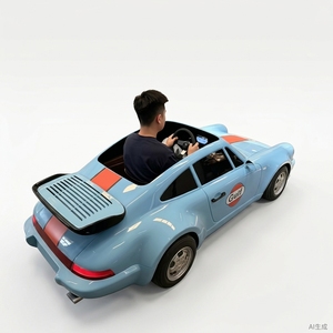 Kart Eléctrico Retro Azul Personalizable <span class=keywords><strong>para</strong></span> Uso Comercial en Instalaciones de Entretenimiento, Potencia 2500W - Product Image 1