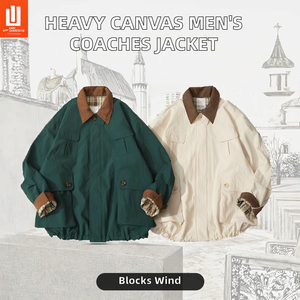 Chaqueta Varsity de Invierno para Hombre Fengway, Personalizada, de Lona Gruesa, con Bolsillos con Refuerzo, Forro Liso, Resistente al Viento, Transpirable y Gruesa, en Venta - Product Image 2
