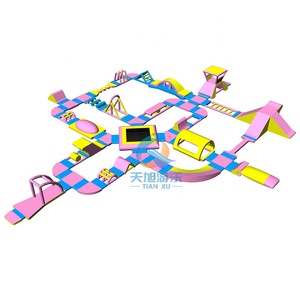 <span class=keywords><strong>Parc</strong></span> <span class=keywords><strong>aquatique</strong></span> gonflable géant personnalisé pour le divertissement, parcours d'obstacles commercial flottant pour la mer - Product Image 1