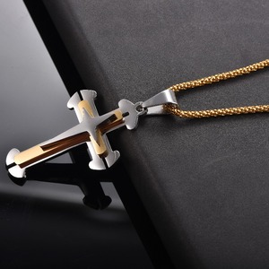 Hip Hop Biker <b>Cross</b> <b>Pendant</b> for <b>Men</b> Double Layer Stainless Steel <b>Cross</b> <b>Pendant</b> Christian Religious Jewelry Boyfriend Gift - Product Image 6