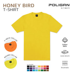 Honey Bird T-shirts (manches courtes/col rond) Unisexe Coton 100% Léger Respirant HB321 Premium Thaïlande Produit Chemise - Product Image 2