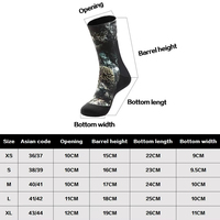 Chaussettes de plongée en néoprène 3 mm, chaussettes de plongée en néoprène pour garder au chaud, camouflage, antidérapantes, chaussettes de plongée sous-marine