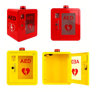 ארון רפואה מתכת, רכוב, עזרה ראשונה ארון אחסון דפיברילטור עם מפתח ותאורה חירום - Product Image 2