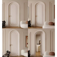 Porte en bois insonorisée style ferme, surface brute, ouverture latérale pour appartement, hall, cuisine, chambre, sous-sol