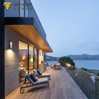 Balustrade en verre moderne avec profilé en aluminium brossé et joint en silicone dissimulé pour extérieur, villa, centre commercial, hôpital, balcon, escalier