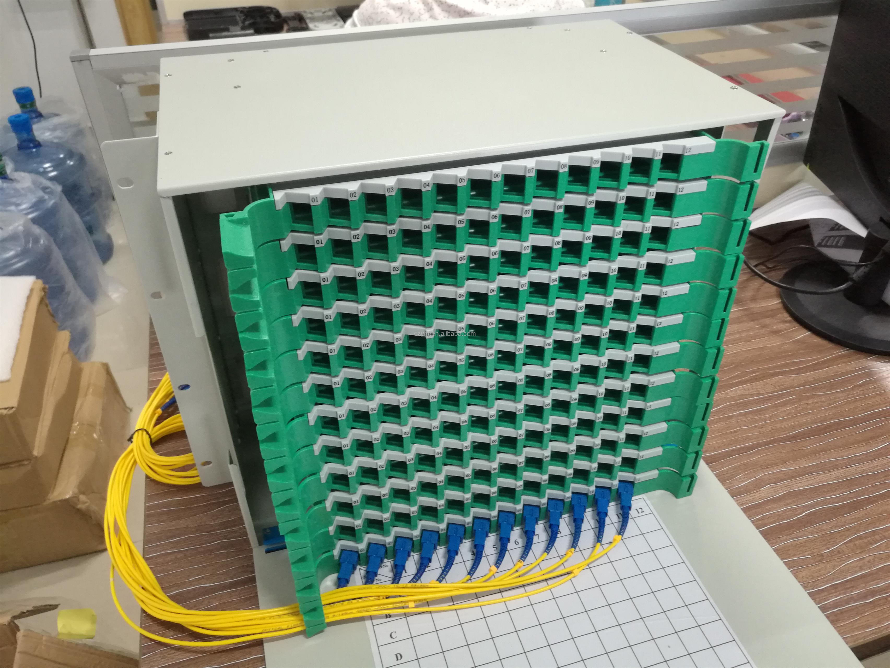 24 48 96 144端口光纤接线板模块19英寸机架安装odf光学配线架