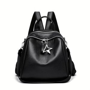 Factory-made <b>Small</b> square Buns Women's All-Match New Fashionable Wide Shoulder Messenger Camera Bag Litchi Pattern - Product Image 3