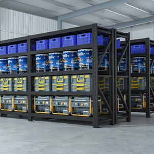 En <span class=keywords><strong>Stock</strong></span> 300KG Almacén Industrial Polvo Recubrimiento Carga Acero Apilamiento Estantes de almacenamiento - Product Image 2