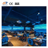 Projection murale interactive immersive Cartographie pour salle de mariage Projection interactive immersive pour restaurant