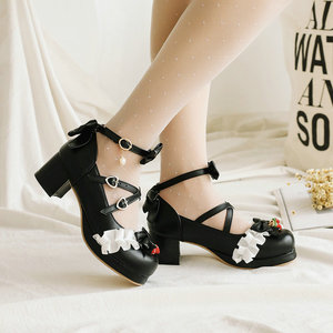 Chaussures élégantes pour femmes et jeunes filles, à talons mi-hauts, à brides croisées, style décontracté et sexy, légères et pures, idéales pour les fêtes. - Product Image 5