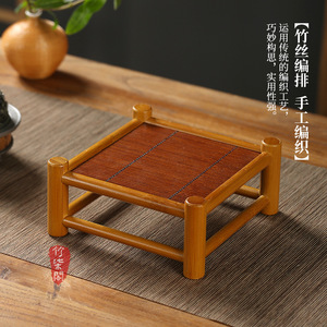 Bamboo <b>Tea</b> <b>Tray</b> Cup Drying Rack Handmade Desk Storage Shelf For <b>Tea</b> Set - Product Image 2