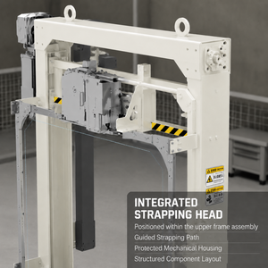 Équipement de cerclage automatique à cadre vertical pour emballage de balles à haut volume en espace ouvert – Machine de cerclage pour balles de pâte à papier - Product Image 4