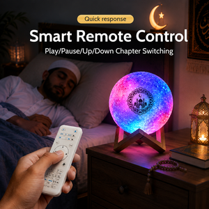 Nouveau design QB512 Haut-parleur numérique Coran Bluetooth Lecteur Coran avec bouton tactile Lampe LED Contrôle par application Mémoire 8 Go Prix usine - Product Image 3