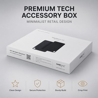 Boîtes d'emballage en papier blanc écologiques ultra-minces personnalisées pour téléphones portables et tablettes