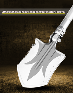 Pala plegable portátil de acero de alto manganeso para acampar al aire libre, herramientas tácticas multifuncionales para el hogar y el jardín de supervivencia - Product Image 4