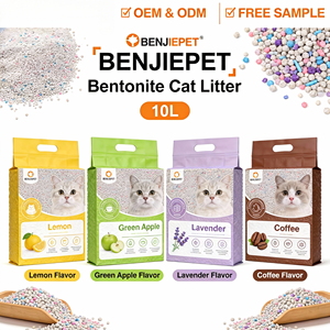 Arena para Gatos de Bentonita OEM 100% Natural, Ecológica, de Aglutinación Rápida, Altamente Absorbente y Bajo en Polvo, 5kg/10kg - Product Image 1