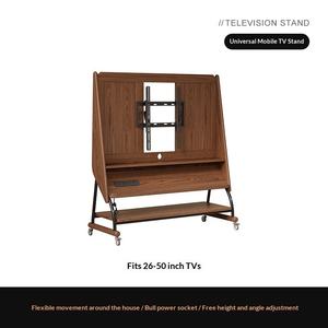 Mueble de <span class=keywords><strong>TV</strong></span> Moderno y Sencillo de Madera Maciza para Sala de Estar, con Almacenamiento <span class=keywords><strong>en</strong></span> el Suelo - Product Image 6