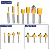 Nuevo y en Stock: Juego de Brocas para Router de 15 Piezas de 1/4 de Pulgada, Kit de Brocas para Router, Herramientas de Carpintería para Bricolaje, Proveedor Ca Plc Pac