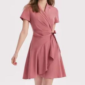 Robe Formelle Originale OEM pour Femme, Col Rabattu, Style Vintage, Respirante, Vente Chaude, Robes Décontractées pour Dames - Product Image 5