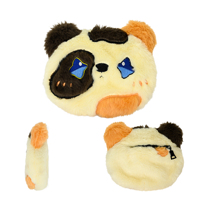 Pochette porte-clés de haute qualité animaux Kawaii ours mignon porte-monnaie en peluche personnalisé pour les enfants