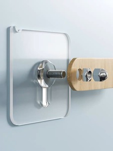 Crochets collants robustes de 60mm <span class=keywords><strong>Crochet</strong></span> réutilisable sans couture <span class=keywords><strong>pour</strong></span> douche de salle de bain - Product Image 6