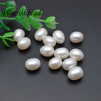 Bonne qualité naturel d'eau douce blanc demi-trou perle riz forme perles en vrac pour bijoux collier Bracelet fête cadeaux faisant