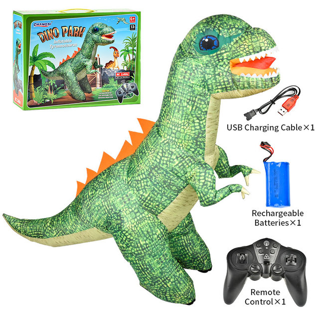 1.5 Meter 2.4G Remote Control Automatic Inflation Simulation Dinosaur Electric Walking Rc Tyrannosaurus Rex Toy