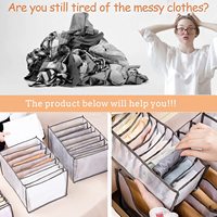 Lot de 3 articles ménagers pour le rangement et l'organisation de la garde-robe, des vêtements, des pantalons, des sous-vêtements et des chaussettes