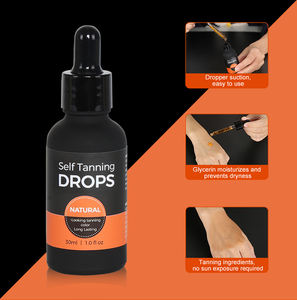 Suero <span class=keywords><strong>Autobronceador</strong></span> Corporal con Vitamina E y Ácido Hialurónico <span class=keywords><strong>en</strong></span> Gotas, Suero Facial para Suministro OEM - Product Image 5