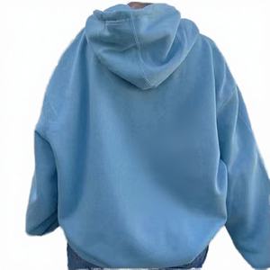 Suéter con Capucha para Mujer, Otoño Invierno, Manga Larga, Estampado de Letras, Bolsillos, Casual, Deportivo, Talla Grande, Cortavientos, Ecológico - Product Image 3