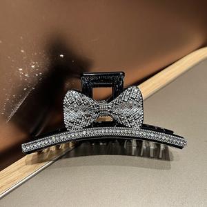 Pinza de Pelo Francesa con Lazo y Pedrería Brillante, Estilo Clásico y Elegante - Product Image 5