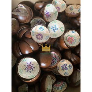 Precios de Fábrica, Tazones de Coco Ecológicos, Duraderos y Ligeros, con Incrustaciones de Palmera, al por Mayor, de Vietnam - Product Image 6