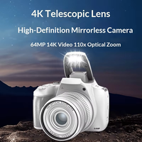 Appareil photo de photographie en extérieur 12MP avec objectif télescopique, zoom optique, design élégant et léger, fonction macro anti-tremblement électronique