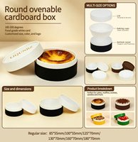 Conteneur cylindrique personnalisé et écologique pour cheesecake basque individuel, tube de cuisson pour gâteau, boîte à gâteau de Noël