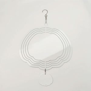 Molinillo de Viento Personalizado DIY Blanco Moderno con Forma de Calabaza de Acero Inoxidable para Sublimación - Product Image 2