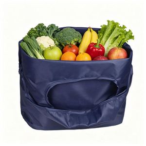 Sac de rangement pliable personnalisé avec logo imprimé, pour le shopping, en polyester, écologique, lavable - Product Image 1