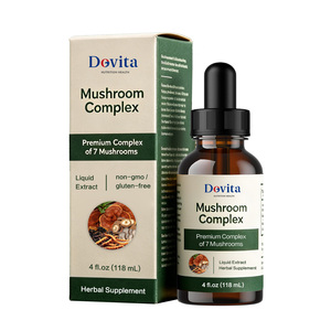 Extrait Liquide de Champignons 10-en-1 ODM d'Usine Américaine, Gouttes Sublinguales Végétaliennes Sans Alcool, Mélange Certifié GMP de Crinière de Lion - Product Image 1