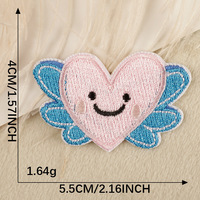 Patchs brodés adhésifs personnalisés mignons de dessins animés pour vêtements d'enfants, sacs à dos, chapeaux, appliques en chenille DIY, badges, vente en gros OEM ODM