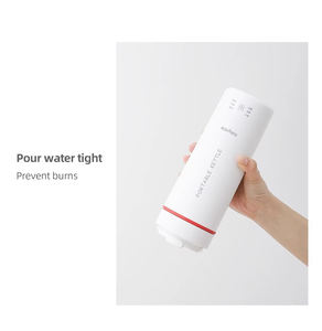 Mini hervidor <span class=keywords><strong>pequeño</strong></span> de acero inoxidable para coche, <span class=keywords><strong>termo</strong></span> de viaje eléctrico portátil para hervir <span class=keywords><strong>agua</strong></span> caliente, taza de té, función de Control de temperatura - Product Image 6