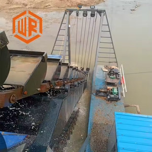 Goldbagger-Schwimmpontons Sandbagger-Schiff mit Kettengreiferförderanlage Bergbau-Boote Unterwasser-Baggerprojekte - Product Image 4