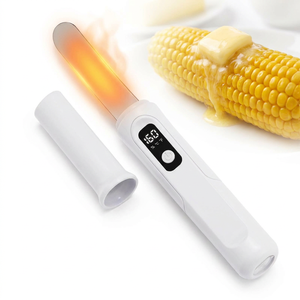 มีดอุ่นเนยสแตนเลสแบบมีระบบทำความร้อน สำหรับเนย ชีส น้ำผึ้<span class=keywords><strong>ง</strong></span> เนยถั่ว อุปกรณ์ครัว - Product Image 1