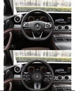 Volant en cuir pour Mercedes-Benz AMG W176 W211 W212 W205 W204 A180 A200 <span class=keywords><strong>B180</strong></span> B200 GLA GLC GLB GLE, accessoires de voiture - Product Image 5
