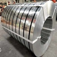Bande d'acier galvanisé haute résistance Q195 DX53D+Z DX54D+Z, emballée en rouleaux étroits, prix avantageux, matériau de qualité supérieure, galvanisation à chaud